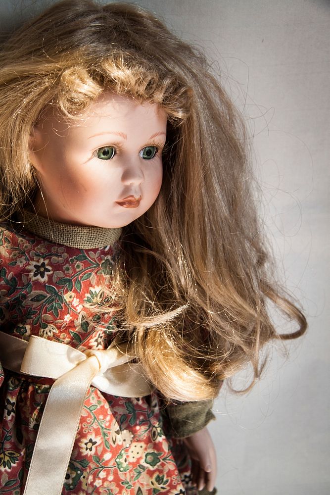Blonde hair doll. Free public domain CC0 photo.