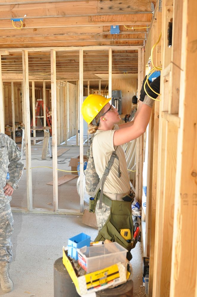 Army engineers build shower facility