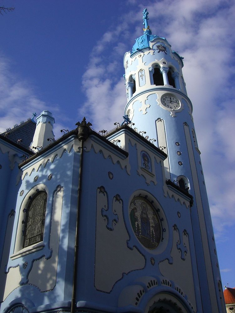 Blue church in Bratislava.