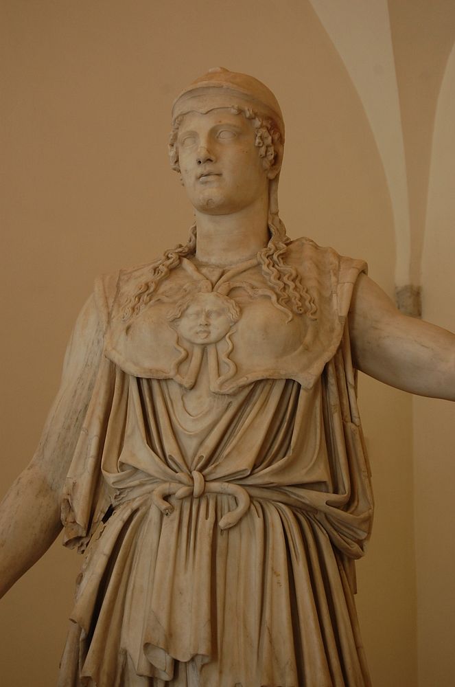 Greek & Roman soldier statue, aesthetic sculpture. Original public domain image from Flickr