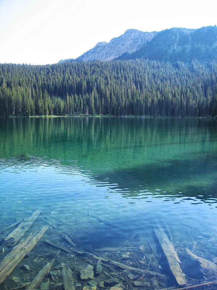 Little Therriault Lake is the legacy of glaciers that carved the peaks of the Ten Lakes Scenic Area in the Kootenai National…