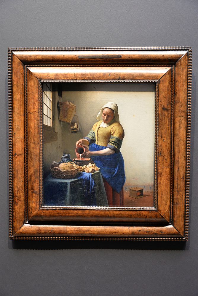 The Milkmaid by Vermeer. Free public domain CC0 photo.