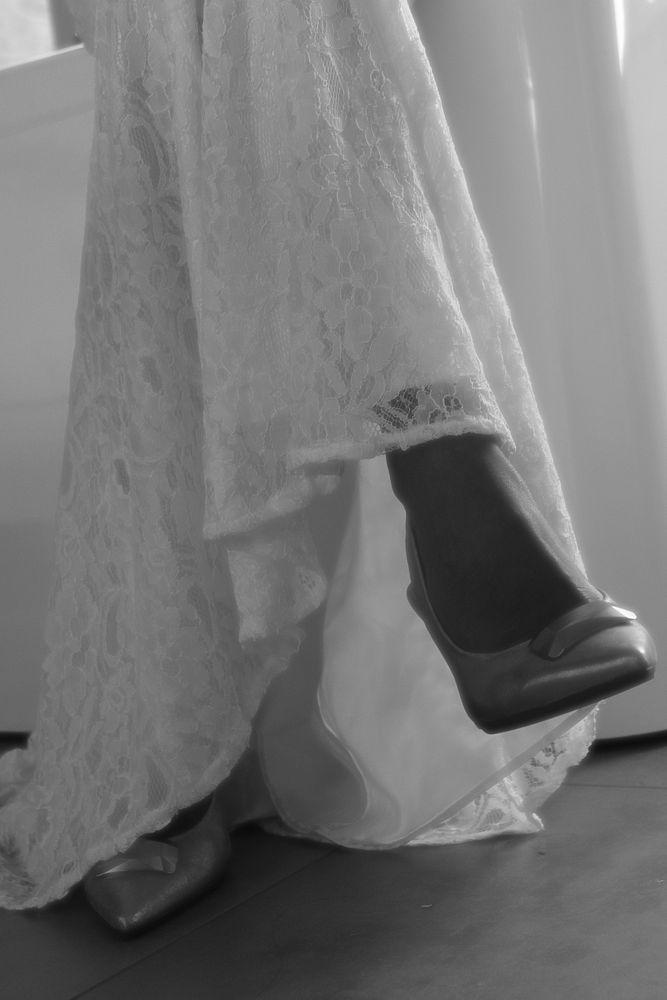 Bride's wedding gown. Free public domain CC0 image.