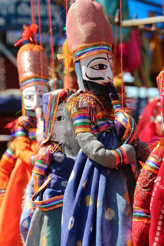 Traditional wooden dolls. Free public domain CC0 photo.