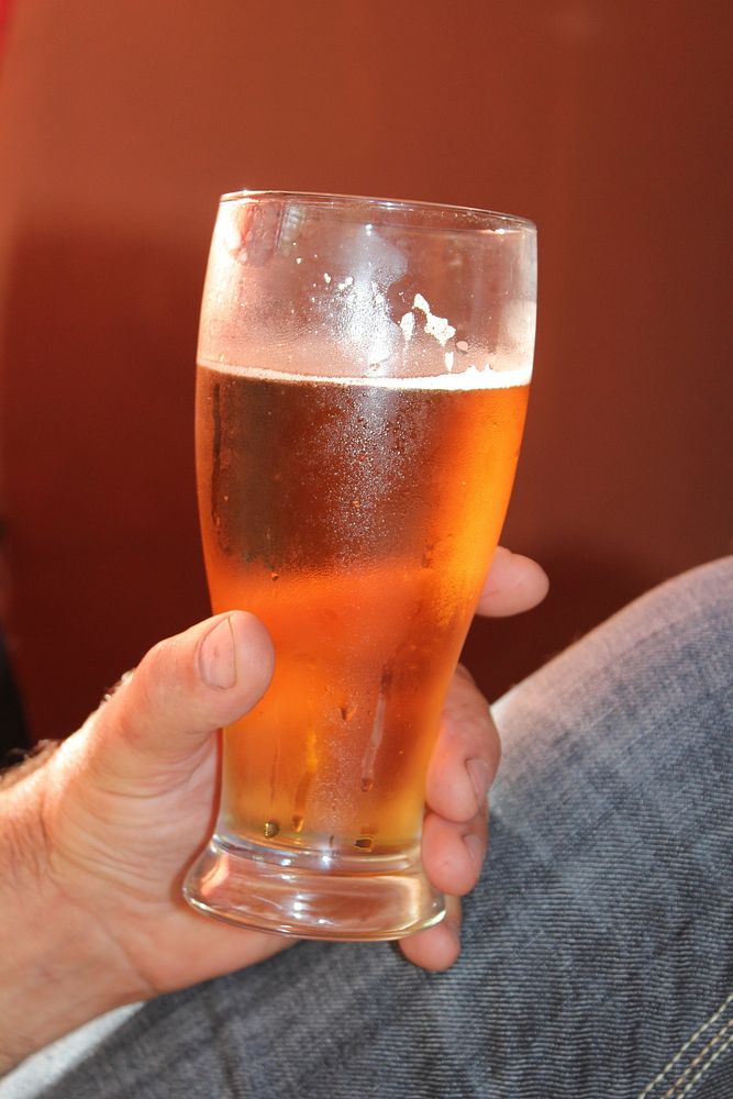 Glass of beer. Free public domain CC0 photo.