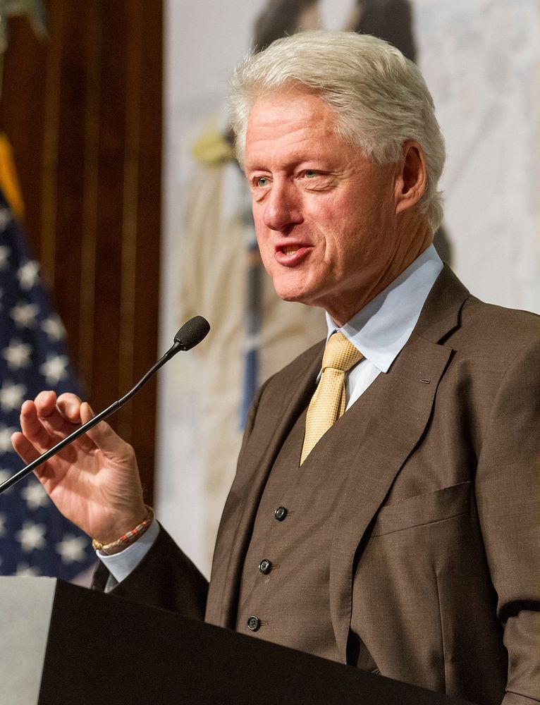 Former president Bill Clinton, unknown location - 27 August 2015