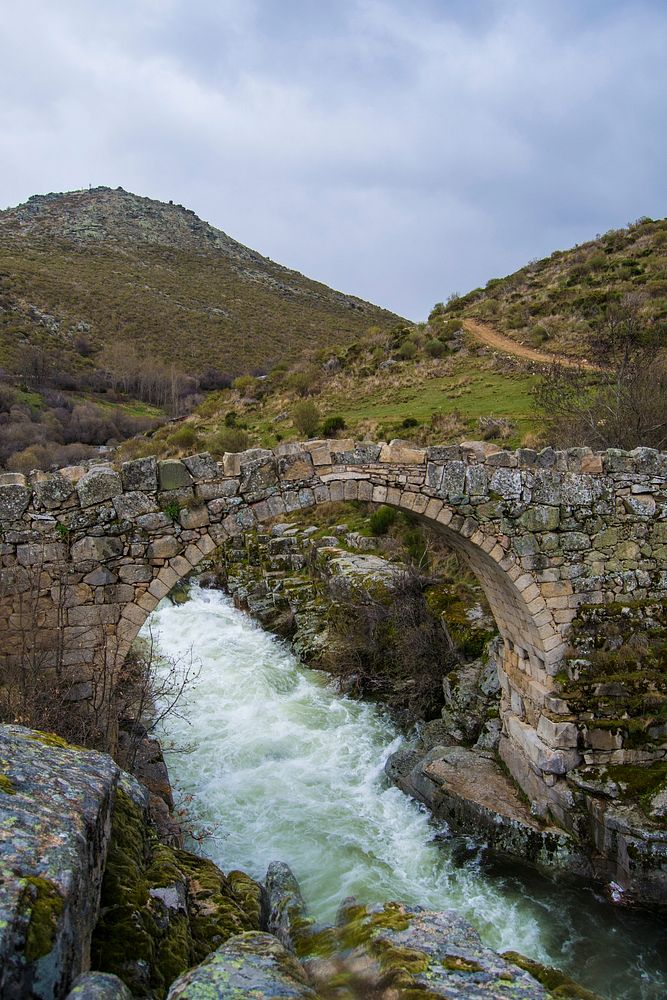 Bridge over water in Spain. Free public domain CC0 image.