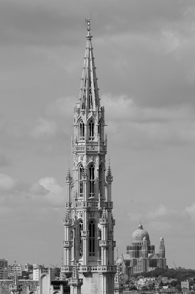 Brussels town hall architecture. Free public domain CC0 image.