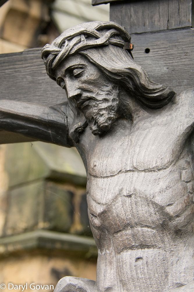 Jesus Christ statue background. Free public domain CC0 photo.