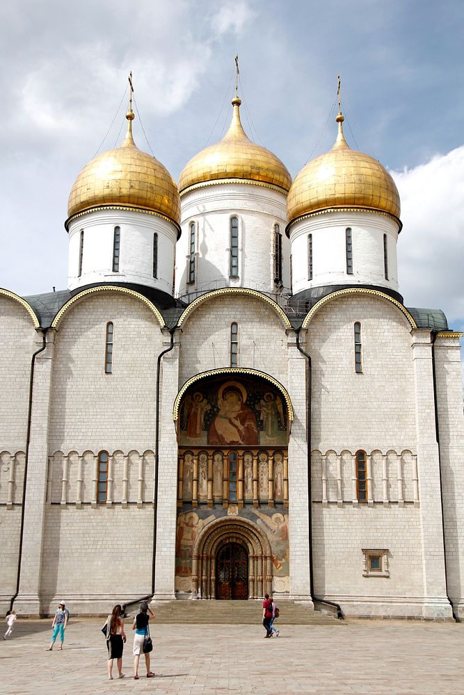 Dormition Cathedral in Russia. Free public domain CC0 photo.