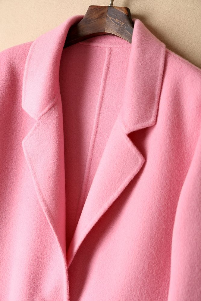 Pink jacket, women's fashion. Free public domain CC0 image.