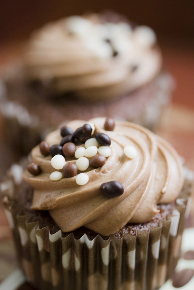 Chocolate cupcake. Free public domain CC0 photo.