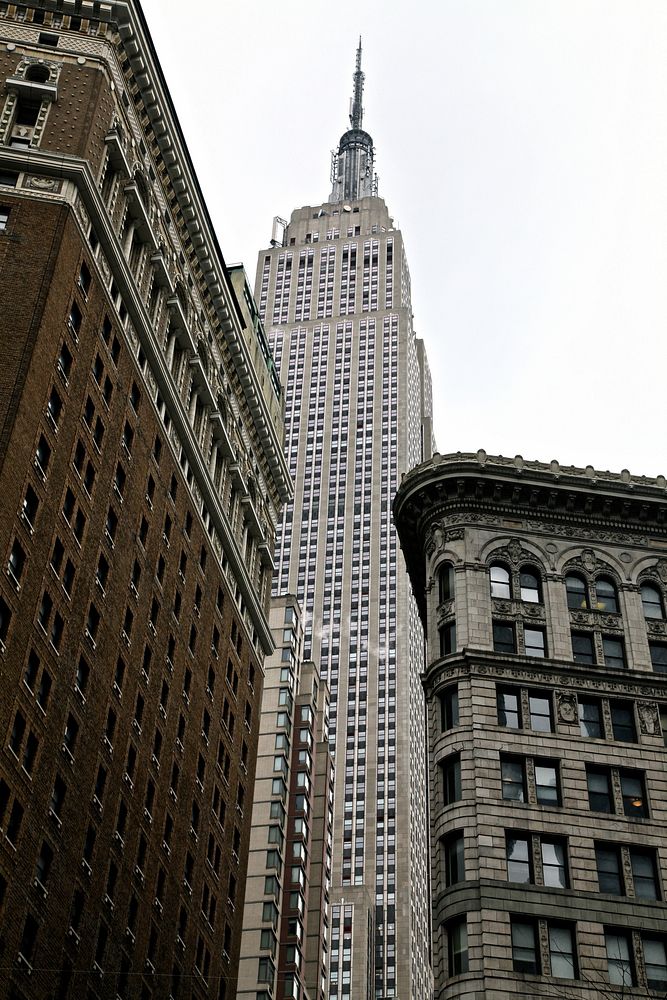 Towering empire state building. Free public domain CC0 photo.