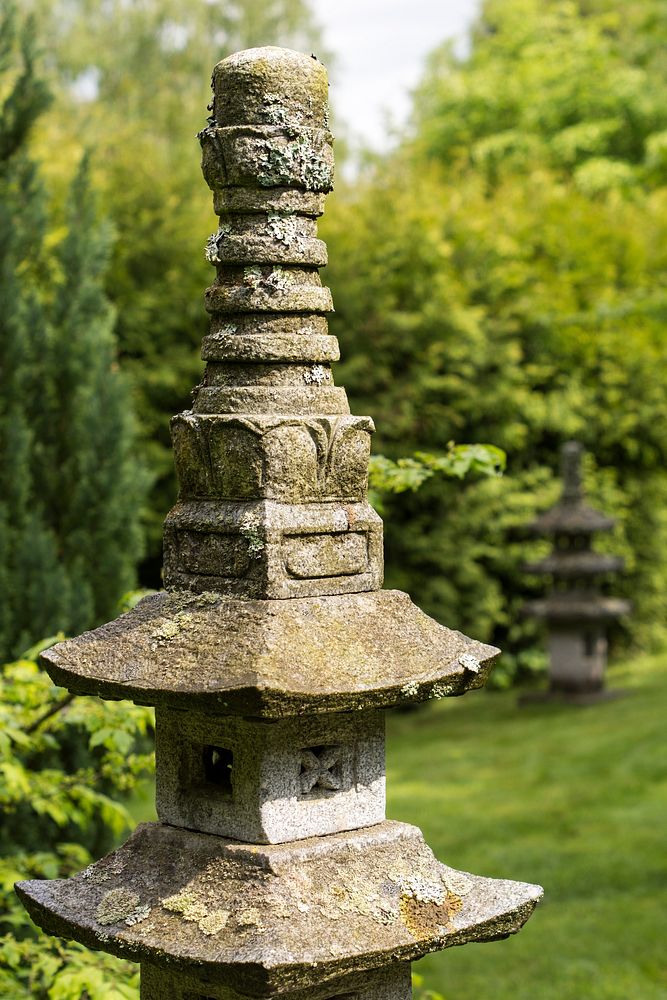 Stone craved lantern. Free public domain CC0 image.