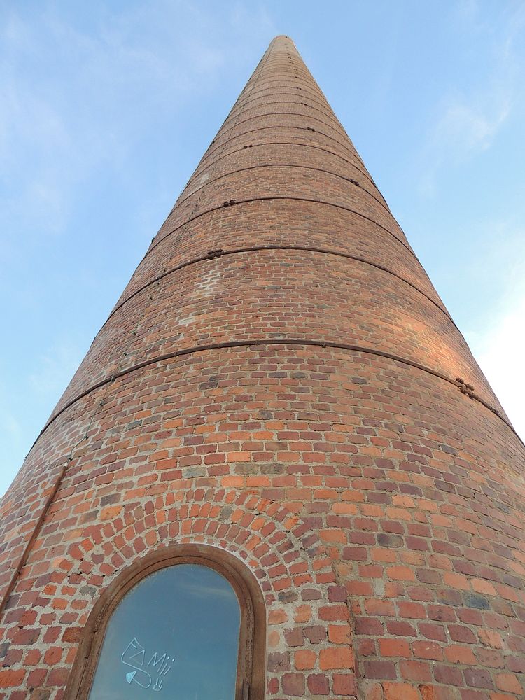 Old brick tower. Free public domain CC0 photo.