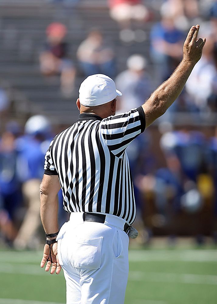 American football referee. Free public domain CC0 photo.