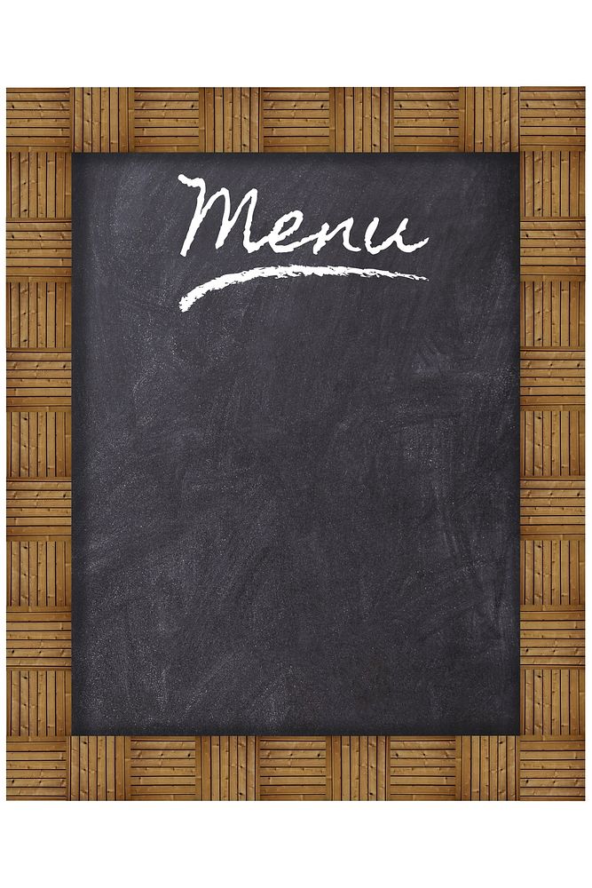 Menu board frame. Free public domain CC0 photo.