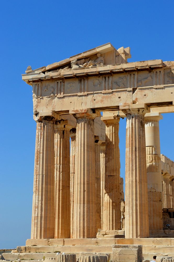 Historical landmark in Greece, travel background. Free public domain CC0 image.