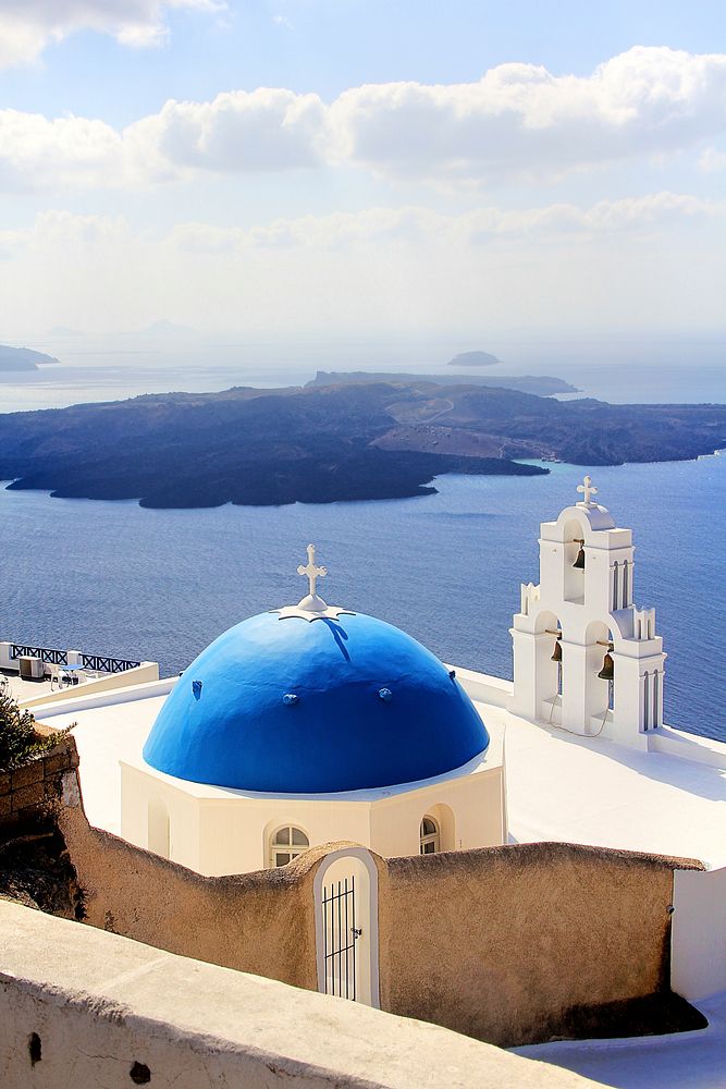 Santorini, Greece. Free public domain CC0 image.