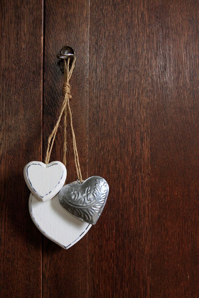 Heart shaped chocolate hanging. Free public domain CC0 image