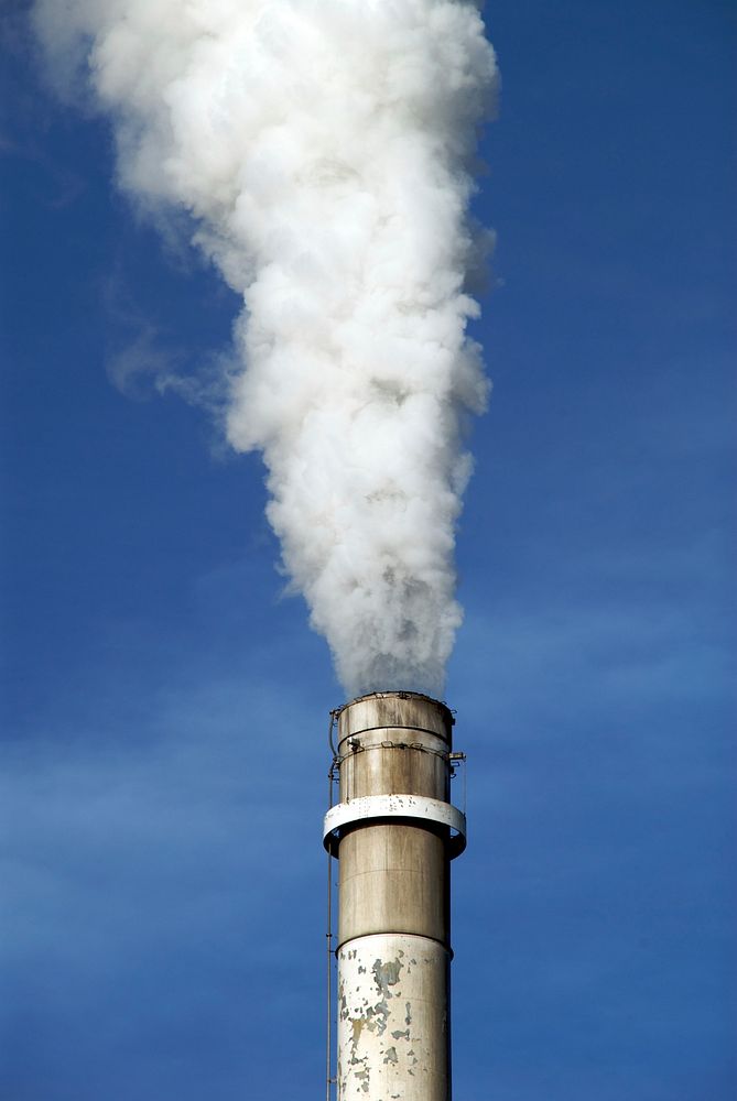 Smoke from factory. Free public domain CC0 photo.