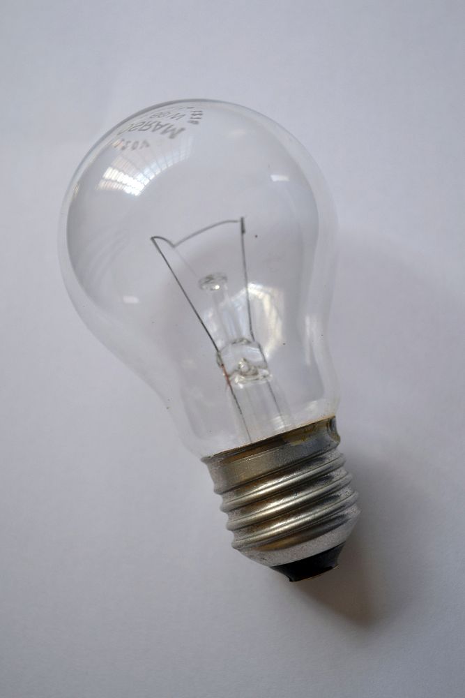 Light bulb. Free public domain CC0 photo.