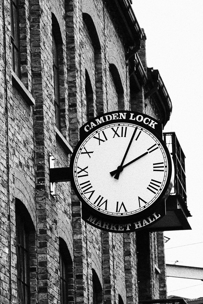 Clock in London. Free public domain CC0 photo.