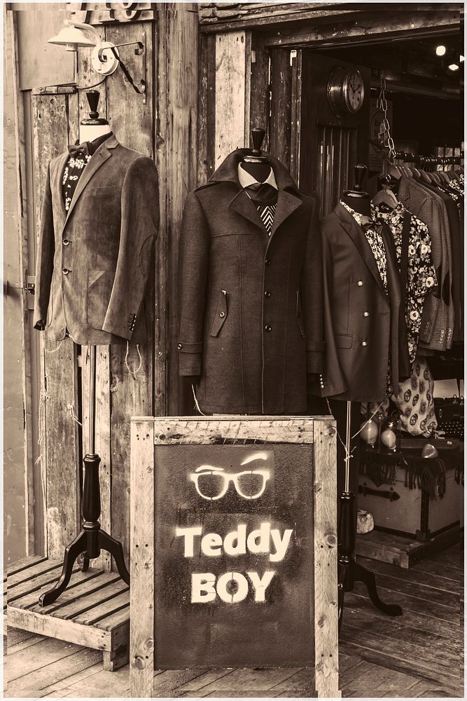 Camden town suits shop, England. Free public domain CC0 photo.