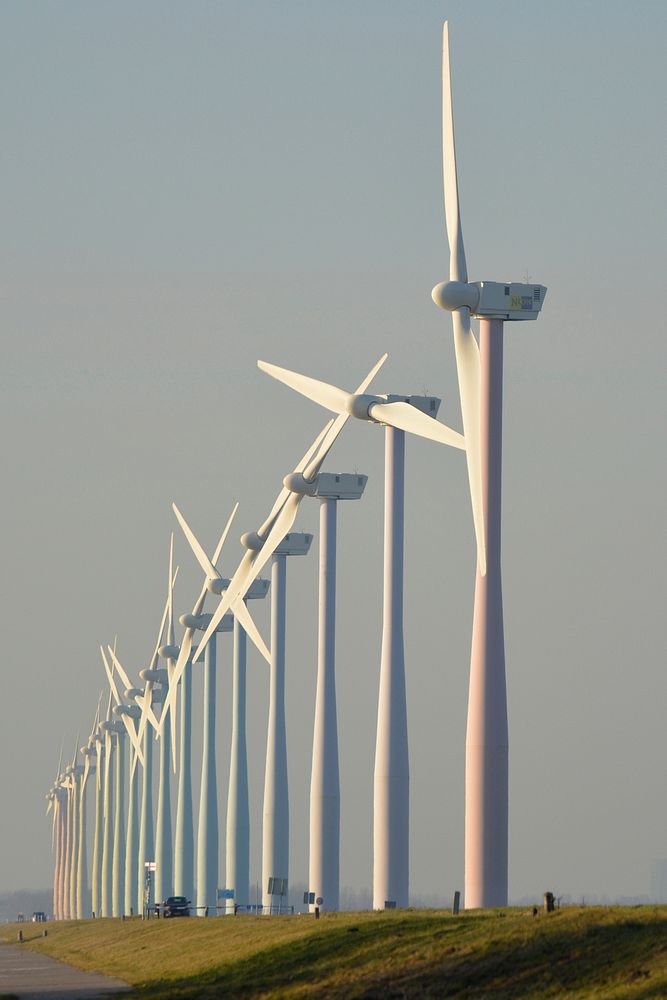 Windmill for sustainable energy. Free public domain CC0 photo.