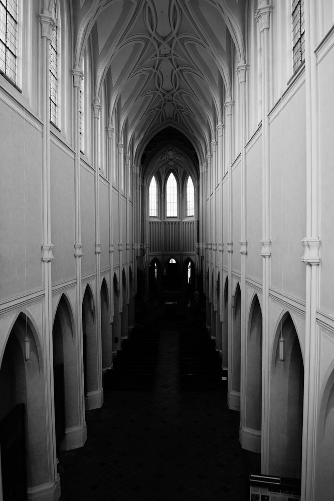 Church interior architecture. Free public domain CC0 images.