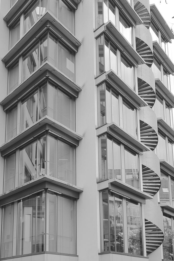 Modern building facade. Free public domain CC0 photo.