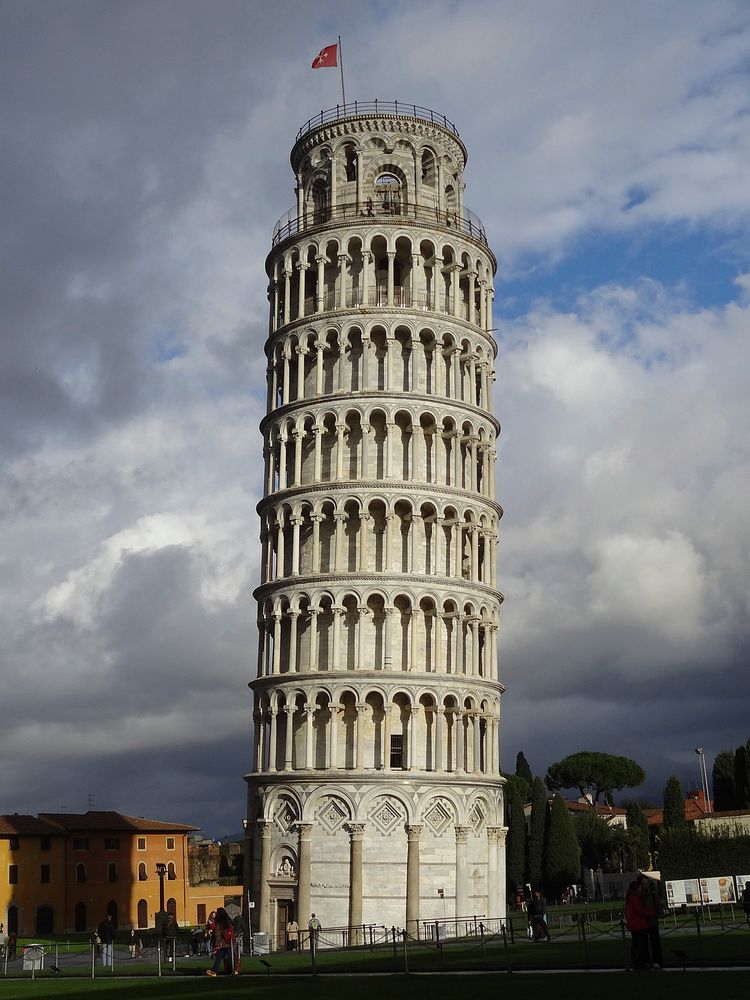 The Leaning Tower of Pisa in Italy. Free public domain CC0 image.