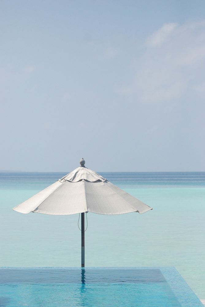 Beach umbrella. Free public domain CC0 photo.