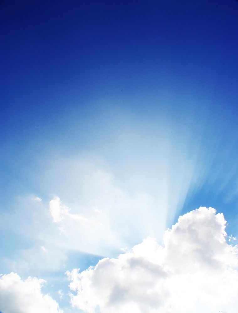 Blue sky and clouds. Free public domain CC0 photo.