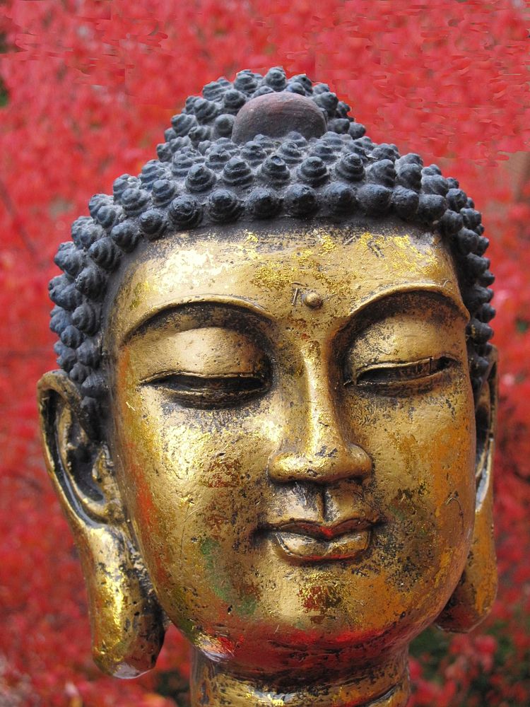 Golden Buddha statue. Free public domain CC0 photo.