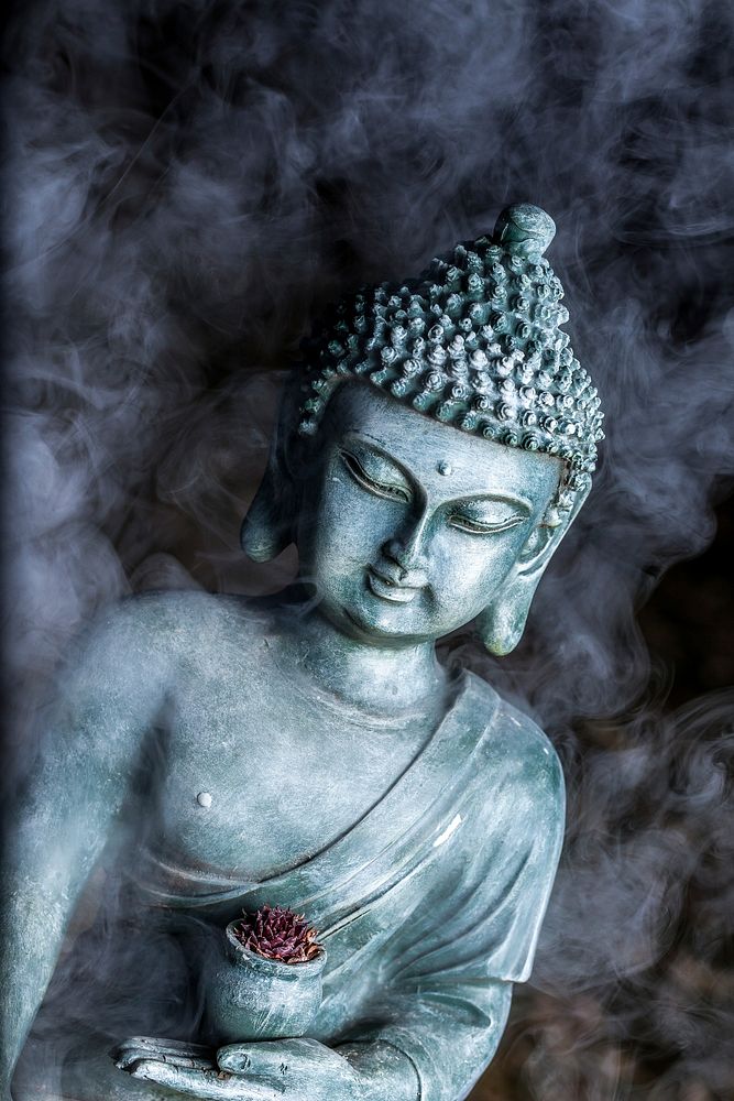 Buddha statue background. Free public domain CC0 image.