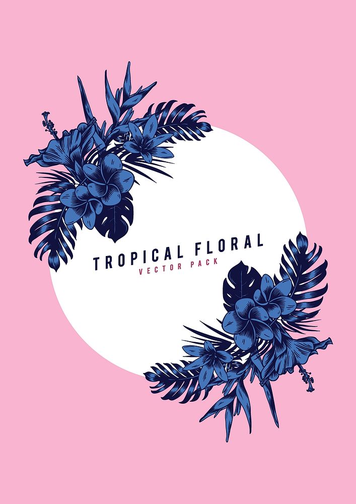 Tropical floral illustration
