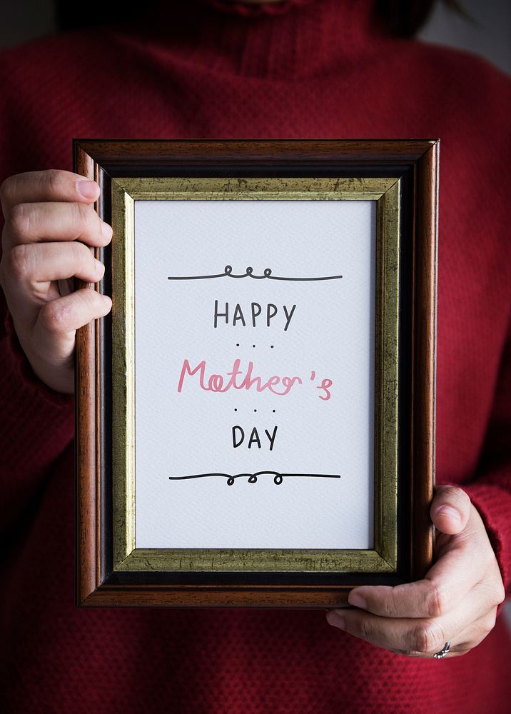 Phrase Happy Mother's Day in a frame