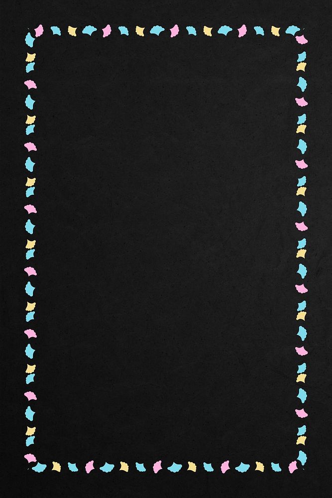 Turquoise ornamental frame on a black background design element