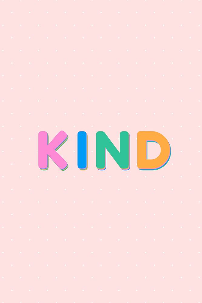 Kind word bold calligraphy font