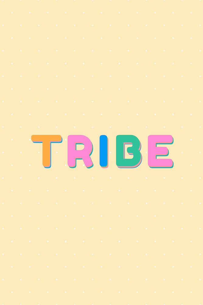 Tribe word bold calligraphy font