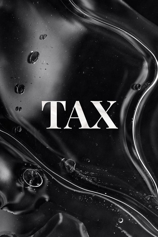 Black Tax word typography font