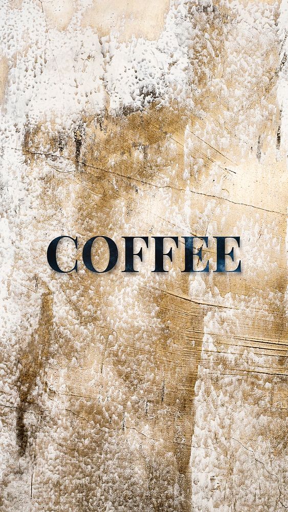 Text Coffee word art typography