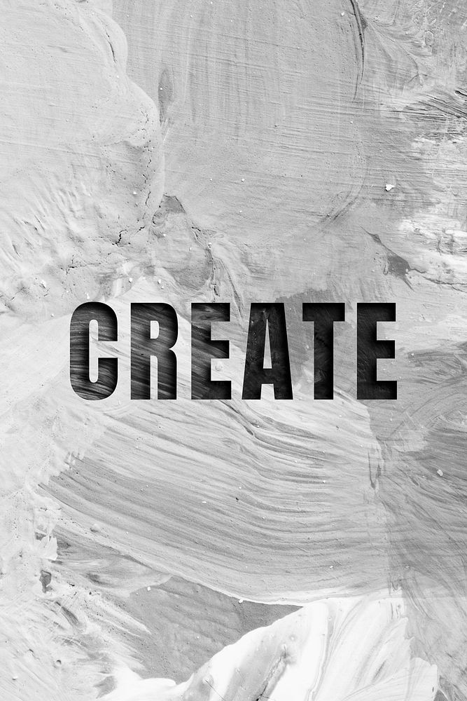 Create uppercase letters typography on brush stroke background