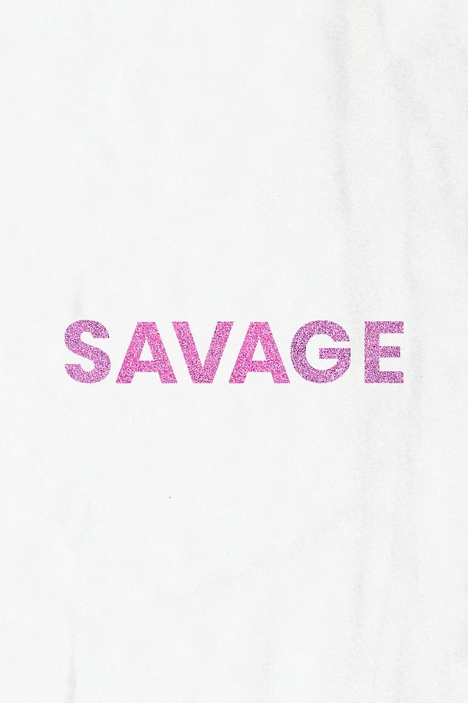 Savage pink shiny trendy quote social banner