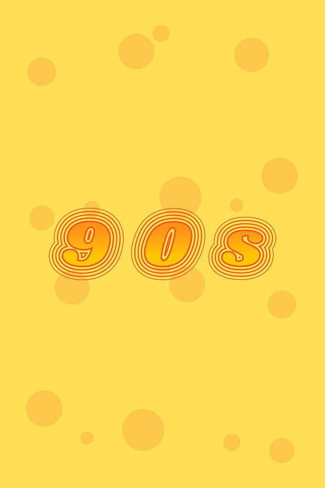 90s funky typography colorful font banner