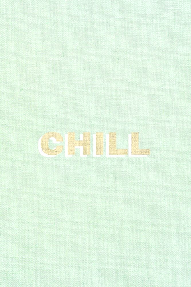 Chill pastel textured font typography