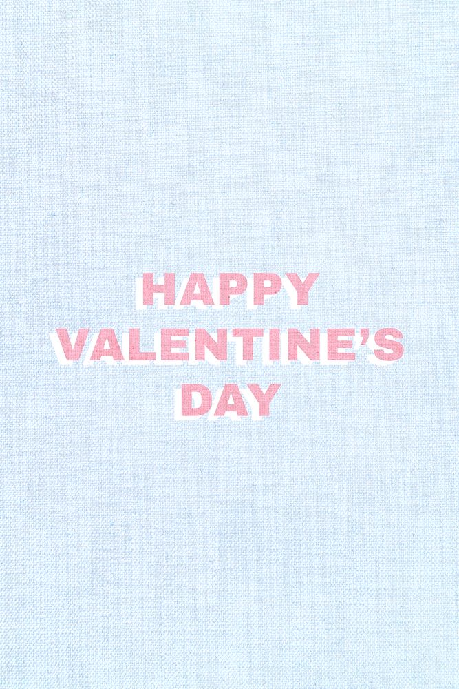 Happy valentine's day word typography