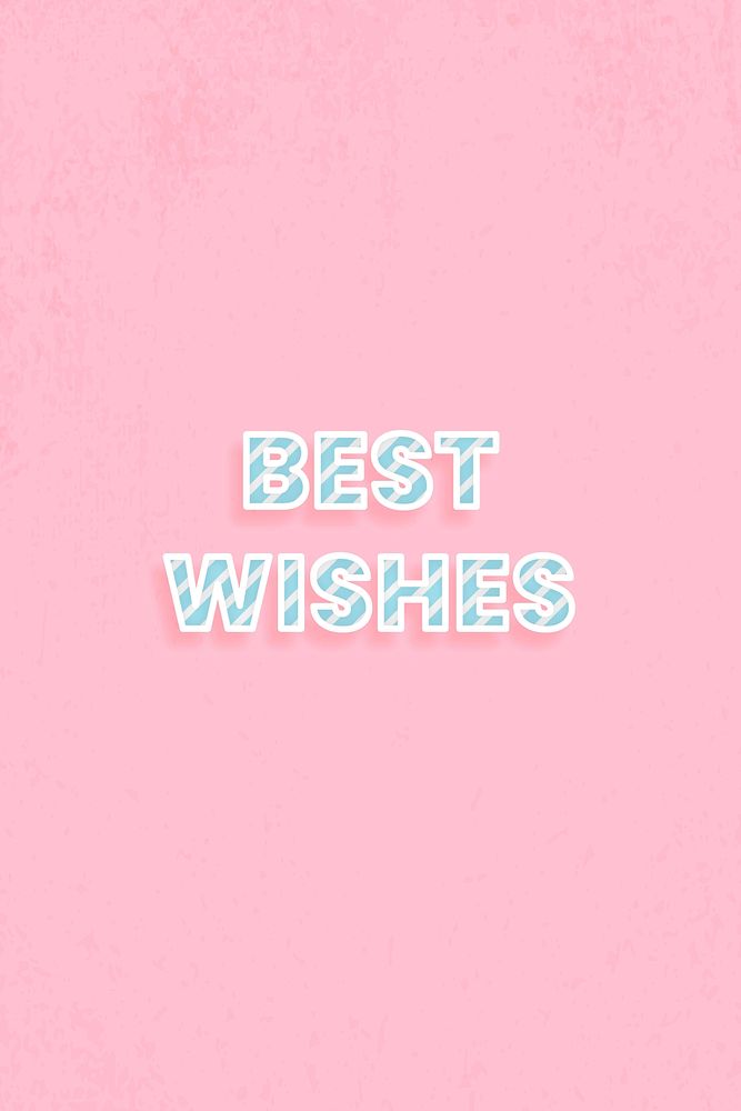 Candy cane best wishes message diagonal stripe pattern typography
