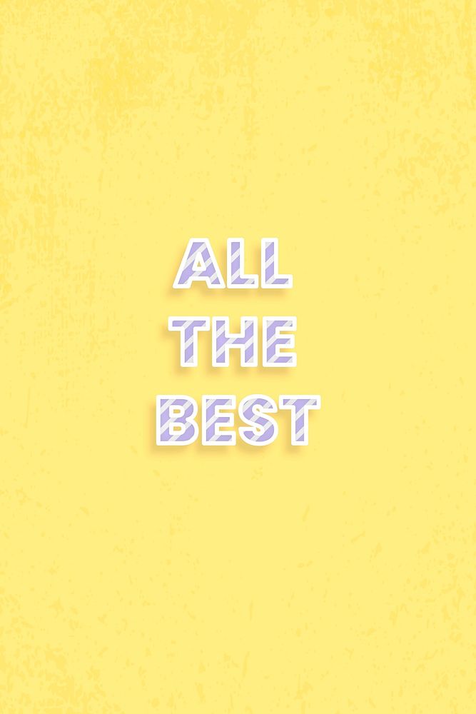 All the best diagonal cane pattern font lettering typography